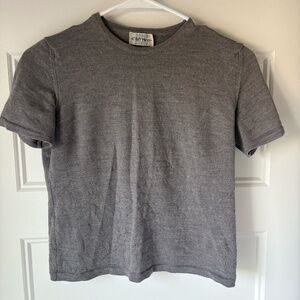 Grey (Wool?) Shrunken Tee